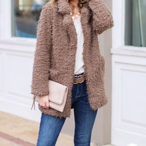 Faux fur jacket